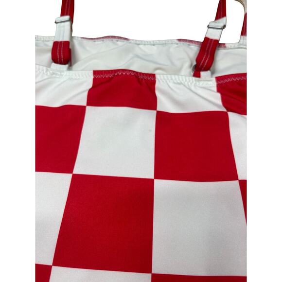 Solid & Striped x RE/DONE Malibu One Piece Swimsuit Red White Retro High Cut XS - Picture 8 of 12